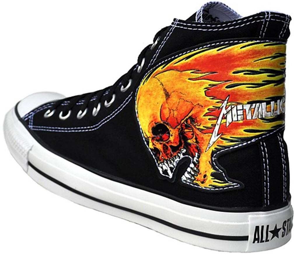 Converse EU 42 UK 8,5 Chucks METALLICA SKULL THRASH METAL Music Edition  Schwarz | eBay